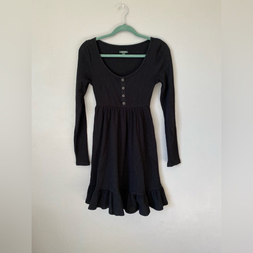 Black skater style dress